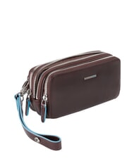 PIQUADRO BLUE SQUARE  Bolso de mano de piel CAOBA - Carteras de mano & Neceser - 1