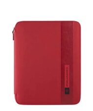 PIQUADRO PQ-BIOS Portapapeles A4 en piel y tela. ROJO - Fundas para tablet & Organizer - 1