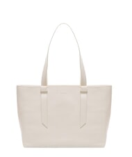 COCCINELLE MALORY  Shopper de hombro, en piel. blanco - Bolsos Mujer - 1