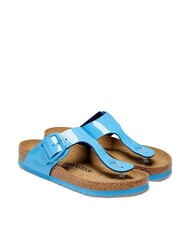 BIRKENSTOCK GIZEH BIG BUCKLE Sandalias azul cielo patentado - Zapatos Mujer - 1
