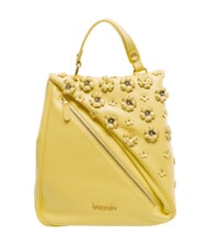BRACCIALINI SOFIA Mochila de piel con peque&ntilde;as flores amarillo - Bolsos Mujer - 1