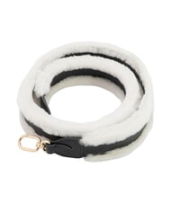 FURLA CAMPIONARIO - FIONA Bolso de hombro con piel negro/malvavisco - Accesorios para bolsos - 1