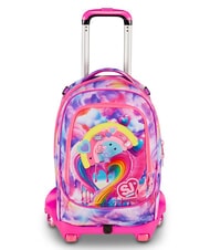 SJGANG JOYFUL PINS GIRL Mochila con ruedas 3 en 1 fuxiafluo - Mochilas con ruedas - 1