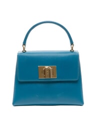 FURLA 1927 Bolso de mano, con bandolera, en piel verde azulado - Bolsos Mujer - 1