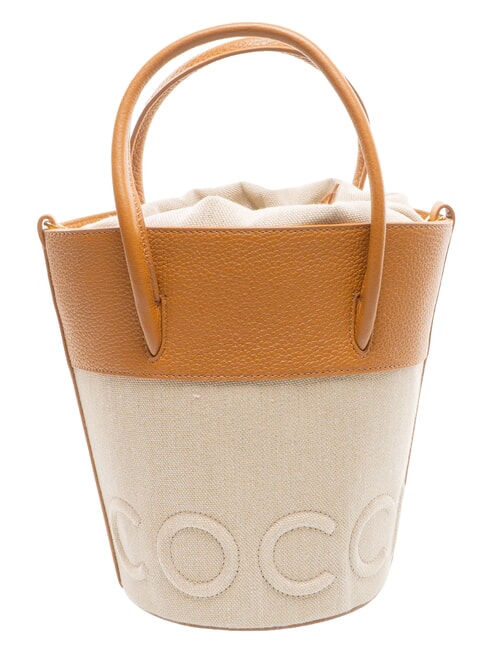 COCCINELLE MYRTHA CANVAS Bolso tipo cubo con correa para el hombro. arrecife / melocot&oacute;n - Bolsos Mujer