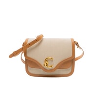 COCCINELLE C-ME CANVAS Minibolso de hombro de piel arrecife / melocot&oacute;n - Bolsos Mujer - 1