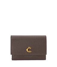 COCCINELLE KELSEY Cartera de cuero fondant marr&oacute;n - Carteras Mujer - 1