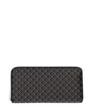 CALVIN KLEIN EMBLEM AOP Cartera con cremallera aop negro - Carteras Mujer - 1