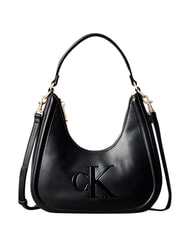 CALVIN KLEIN BOLD CK Bolso de hombro con correa para el hombro. En negro - Bolsos Mujer - 1