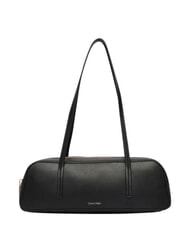 CALVIN KLEIN FOIL LOGO Bolso de hombro, bolso de maletero coco negro/tostado - Bolsos Mujer - 1