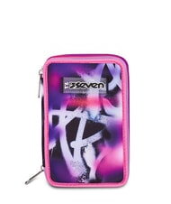 SEVEN BUZZY NOTE GIRL Estuche para l&aacute;pices con kit escolar Ciclamina - Estuches y Accesorios - 1