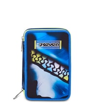 SEVEN BLU FUSION Estuche para l&aacute;pices con kit escolar turquesa fluorescente - Estuches y Accesorios - 1