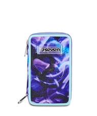 SEVEN LOVEPASS Estuche para l&aacute;pices con kit escolar violeta m&aacute;gica - Estuches y Accesorios - 1