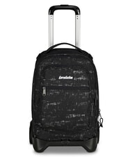 INVICTA PLUG FANTASY Mochila con ruedas desmontable garabato negro - Mochilas con ruedas - 1