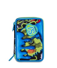 SJGANG SOFT POUCH BOY Estuche para l&aacute;pices con kit escolar negro - Estuches y Accesorios - 1