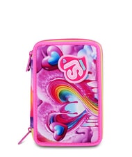 SJGANG JOYFUL PINS GIRL Estuche para l&aacute;pices con kit escolar fuxiafluo - Estuches y Accesorios - 1