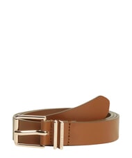 TOMMY HILFIGER TH SQUARE Cintur&oacute;n de cuero co&ntilde;ac - Cinturones - 1