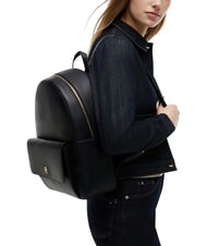 TOMMY HILFIGER TH ICON Mochila con bolsillo frontal negro - Bolsos Mujer - 1