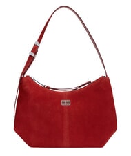TOMMY HILFIGER TJW SLOUCHY Bolso de hombro de piel de ante. Rojo de Arizona - Bolsos Mujer - 1