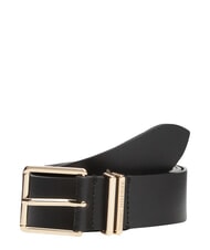 TOMMY HILFIGER TH SQUARE Cintur&oacute;n de cuero negro - Cinturones - 1