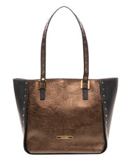 BRACCIALINI LOLA Shopping Bag en piel negro/bronce - Bolsos Mujer - 1