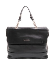 BRACCIALINI SANDRA Bolso de hombro de piel negro - Bolsos Mujer - 1