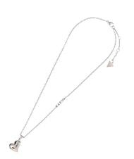 GUESS FLUID HEARTS Collar de acero SILVER - Collares - 1