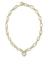 GUESS AMAMI Collar de acero chapado en oro y cristal oro amarillo/blanco - Collares - 1
