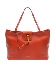 GIANNI CHIARINI MARISOL Bolsa de compras de cuero rojo ladrillo - Bolsos Mujer - 1