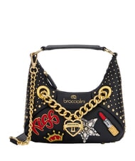 BRACCIALINI ROCK Minibolso de hombro con correa para el hombro. negro - Bolsos Mujer - 1