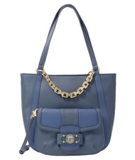 BRACCIALINI CHAIN Bolso de hombro con cadena azul - Bolsos Mujer - 1