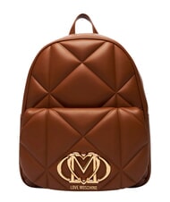 LOVE MOSCHINO EMBOSSED Mochila con bolsillo frontal - Bolsos Mujer