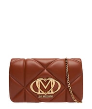 LOVE MOSCHINO EMBOSSED Minibolso de hombro con cadena - Bolsos Mujer