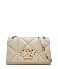 LOVE MOSCHINO EMBOSSED Bolso de hombro / bolso cruzado Marfil - Bolsos Mujer - 1