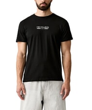 TRUSSARDI BASIC Camiseta de algod&oacute;n de manga corta negro - camiseta - 1