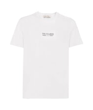 TRUSSARDI BASIC Camiseta de algod&oacute;n de manga corta blanco - camiseta - 1
