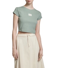 CALVIN KLEIN WOVEN LABEL Camiseta de algod&oacute;n de manga corta - camiseta