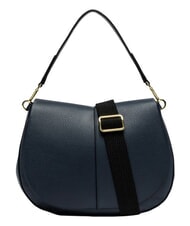 GIANNI CHIARINI HELENA ROUND Bolso bandolera con correa para el hombro, de piel. AZUL - Bolsos Mujer - 1