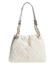 TOMMY HILFIGER TH FEMININE Bolso de hombro acolchado crema suave - Bolsos Mujer - 1