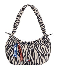 TOMMY HILFIGER TJW ICON Bolso de hombro papel de peri&oacute;dico con estampado de cebra - Bolsos Mujer - 1
