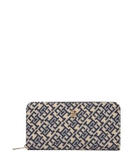 TOMMY HILFIGER TH ICON Cartera con cremallera monocrom&aacute;tico azul - Carteras Mujer - 1