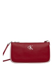 CALVIN KLEIN CONTRAST CK Bolso de hombro vino de Burdeos - Bolsos Mujer - 1