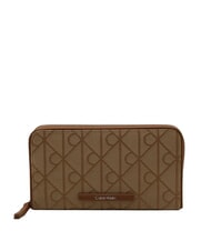 CALVIN KLEIN EMBLEM AOP Cartera grande con cremallera. - Carteras Hombre