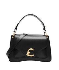 COCCINELLE C-ME CALF Bolso de mano con correa para el hombro. negro - Bolsos Mujer - 1