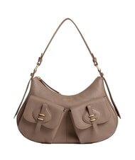 COCCINELLE MAVERY POCKET Bolso de hombro de piel topo c&aacute;lido - Bolsos Mujer - 1