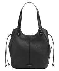 THE BRIDGE MARTINA Bolso de hombro de piel Oro negro - Bolsos Mujer - 1