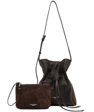 GIANNI CHIARINI SIENNA Bolso de hombro tipo cubo de piel expresado - Bolsos Mujer - 1