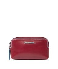 PIQUADRO BLUE SQUARE Estuche de cuero para llaves ROJO - Llaveros - 1