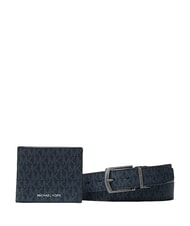 MICHAEL KORS GIFT Caja de regalo para hombre, cartera y cintur&oacute;n. azul - Carteras Hombre - 1