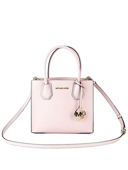 MICHAEL KORS MERCER Bolso de mano con correa para el hombro, de piel. colorete en polvo - Bolsos Mujer